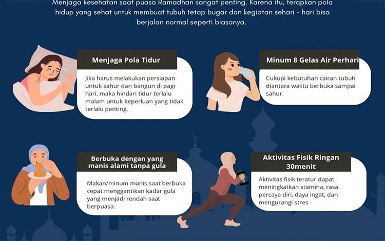 Tips menjaga kesehatan selama ramadan (Foto : Diskominfo SP)