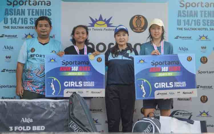 Indonesia Sapu Bersih Gelar Tunggal Sportama Asian Tennis U-14 Jakarta