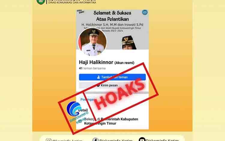 Diskominfo Kotim Minta Masyarakat Adukan Akun Palsu Mengatasnamakan Pejabat