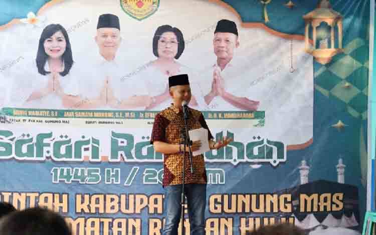 Bupati Gunung Mas Safari Ramadan di Kecamatan Rungan Hulu