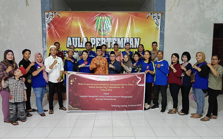 Ulang Tahun ke-20, Tagana Barito Timur Adakan Buka Puasa Bersama