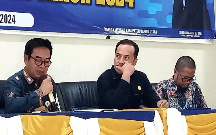 Unsur Pimpinan DPRD Barito Utara Sampaikan Usulan Skala Priorotas