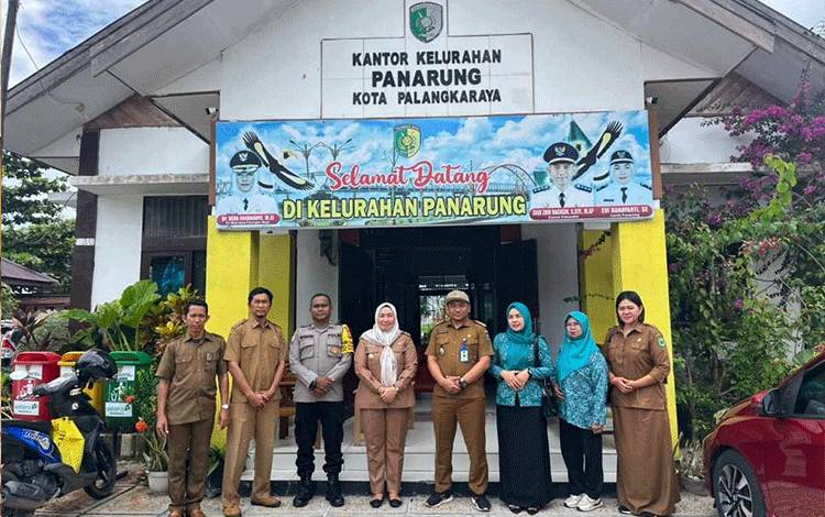 Lurah Panarung Terima Kunjungan Lurah Selat Utara