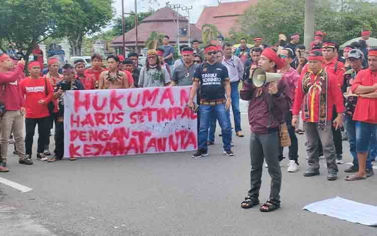 TBBR Gelar Aksi Damai di Pengadilan Negeri Palangka Raya