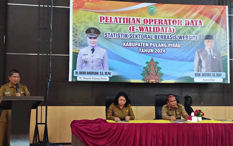 Diskominfostandi Pulang Pisau Gelar Pelatihan Operator Data Statistik Sektoral