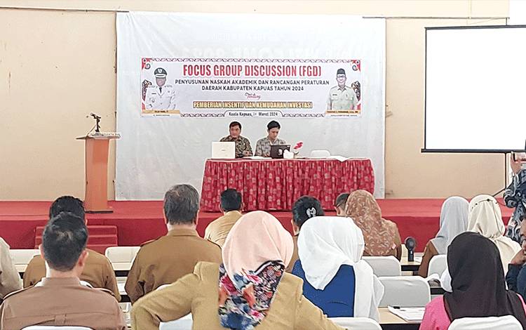 FGD Susun Naskah Akademik dan Raperda Ini Diharapkan Dapat Berikan Masukan Hingga Pencerahan