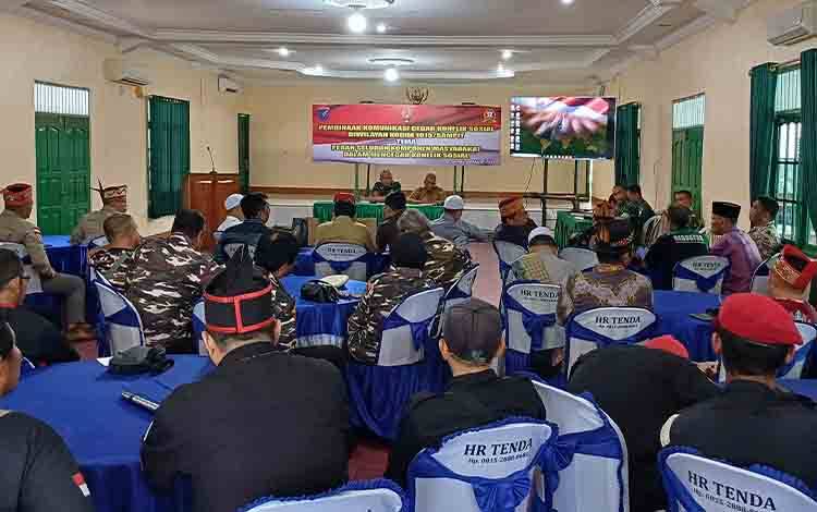 Kodim Sampit Lakukan Pembinaan Komunikasi Cegah Konflik Sosial