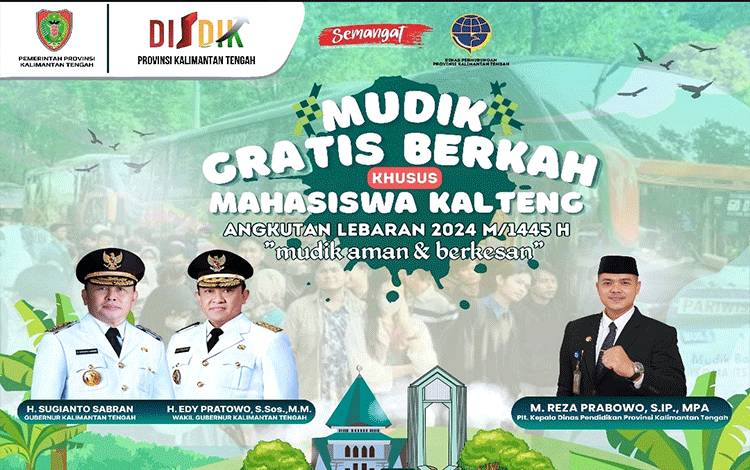 Disdik Siapkan Mudik Gratis bagi Mahasiswa Kalteng