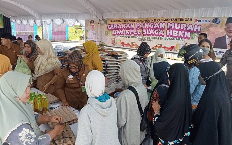 Pemkab Sukamara Gelar Gerakan Pangan Murah