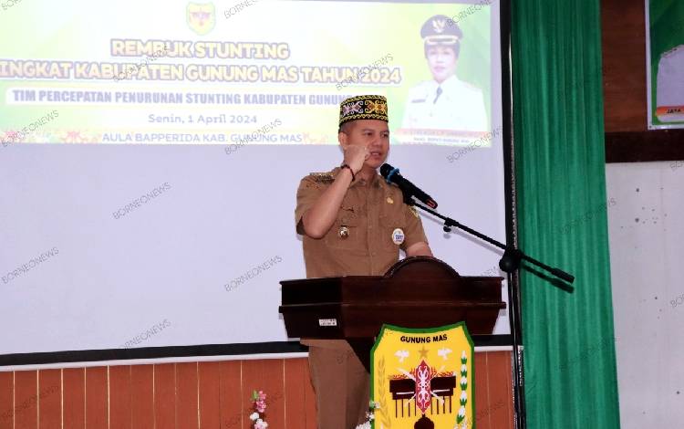 Camat hingga Kades/Lurah di Gunung Mas Diminta Ciptakan Inovasi Menurunkan Stunting