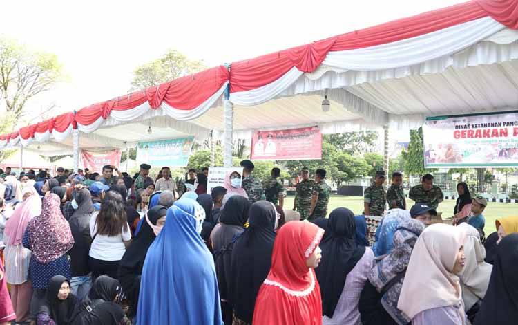 Danrem Panju Panjung Harap Bazar TNI Ringankan Beban Masyarakat