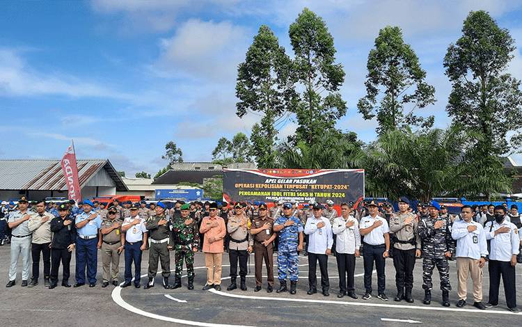 Ciptakan Keamanan Idul Fitri 1445 H, Polres Kobar Apel Gelar Pasukan Operasi Ketupat