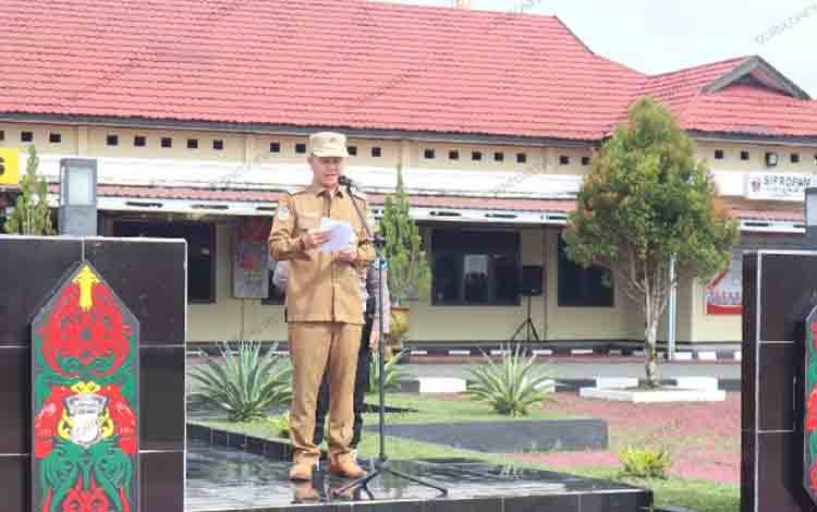 Bupati Gunung Mas Hadiri Apel Gelar Pasukan Operasi Ketupat 2024