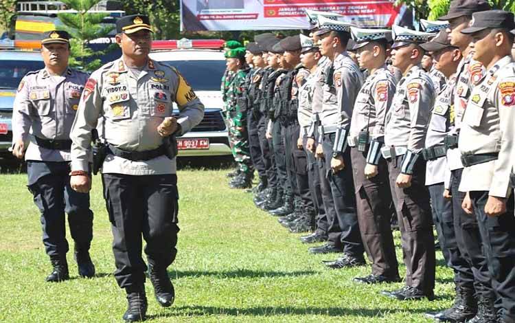 Polres Barito Timur Apel Gelar Pasukan Operasi Ketupat 2024