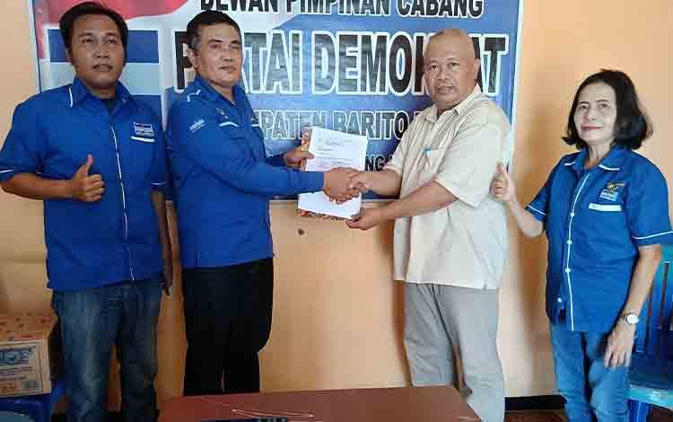 Riza Rahmadi Daftarkan Diri ke Partai Demokrat Sebagai Bakal Calon Wakil Bupati Barito Timur?