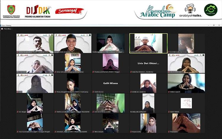 Pelajar Kalteng Beri Respon Positif Ramadan Arabic Camp Disdik Kalteng