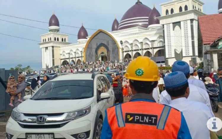 PLN Kalselteng Sukses Amankan Pasokan Listrik di Lokasi Salat Idul Fitri