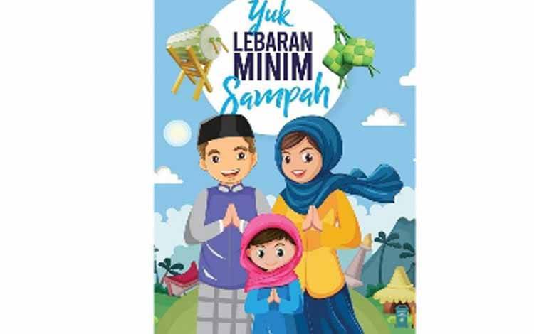 Kampanye gerakan lebaran minim sampah DLH Palangka Raya. (FOTO: HUMAS)