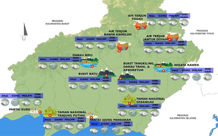 Ini Prakiraan Cuaca untuk Objek Wisata di Kalteng Besok, Termasuk Pantai Ujung Pandaran