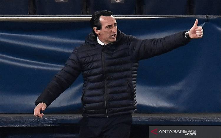 Pelatih Aston Villa Unai Emery. (Photo by JOSE JORDAN / AFP) (AFP/JOSE JORDAN)