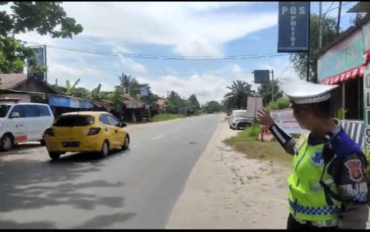 Situasi Lalu Lintas di Palangka Raya Terpantau Aman dan Kondusif