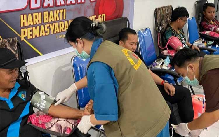 Sambut HBP Ke-60, Rutan Kapuas Gelar Bakti Sosial Donor Darah