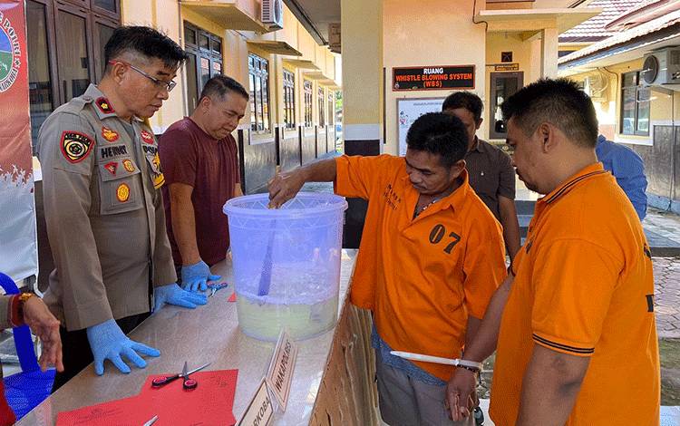 Wakapolres Seruyan Pimpin Pemusnahan Sabu