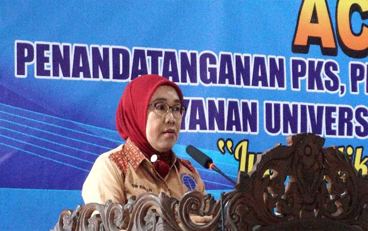 Ketua Salut Iya Mulik Muara Teweh, Hefmy Pelmyda.(foto: Dhani)?