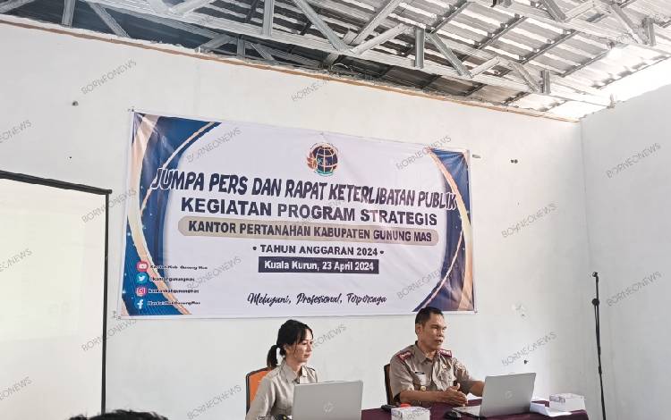 Target SHAT PTSL Kantor BPN Kabupaten Gunung Mas Tahun Ini Capai Ribuan Bidang