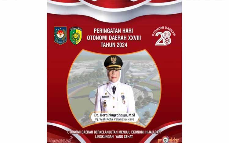 Hari Otonomi Daerah, Pj Wali Kota Palangka Raya Tegaskan Komitmen Ini