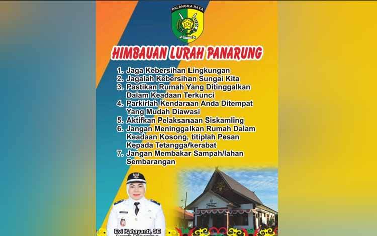 Lurah Panarung Mengimbau Masyarakat untuk Menciptakan Wilayah Aman, Bersih, dan Nyaman