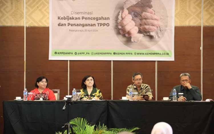 Dinas P3APPKB Kalteng Diseminasi Kebijakan Pencegahan dan Penanganan TPPO