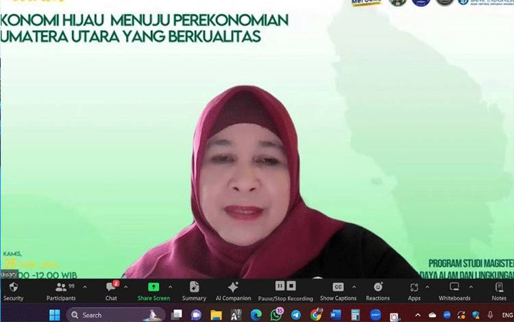 Ekonomi Hijau Disebut Relevan dengan Kondisi Sumatera Utara