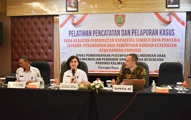 Dinas P3APPKB Kalteng Berikan Pelatihan Pelaporan Kasus Perempuan dan Anak