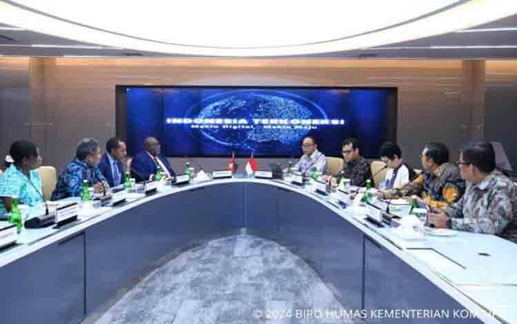 Kemenkominfo Jajaki Kerja Sama Sektor TIK dengan Papua Nugini