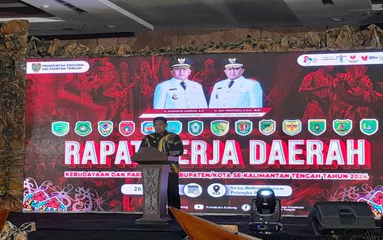 Wagub Kalteng Ingatkan Kepala Daerah Perkuat Koordinasi Kerja Sama Pengembangan Pariwisata dan Kebudayaan