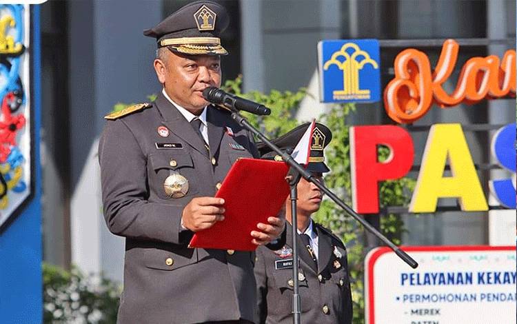 Kanwil Kemenkumham Kalteng Gelar Upacara Peringatan Hari Bhakti Pemasyarakatan ke-60 Tahun