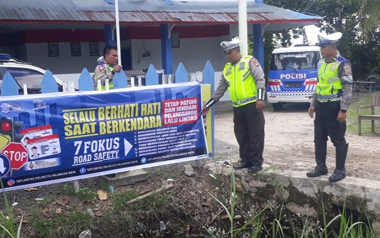 Satlantas Polresta Palangka Raya Sosialisasi 7 Fokus Road Safety Menekan Angka Kecelakaan