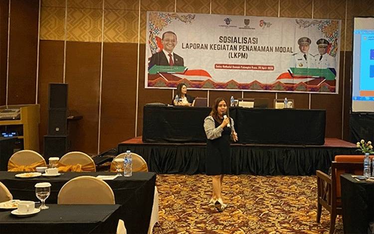 Sosialisasi Laporan Kegiatan Penanaman Modal (LKPM) di Swiss-Belhotel Danum, Palangka Raya, Senin, 29 April 2024. (FOTO:DPMPTSP KALTENG)