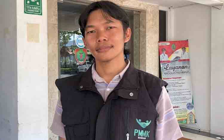 Tim Leader Mahasiswa untuk Masyarakat Kalteng (PMMK), M Aqli Setiawan. (FOTO:DISDIK KALTENG)