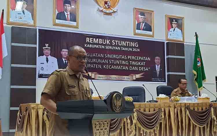 Pj Sekda Seruyan Buka Rakor Rembuk Stunting