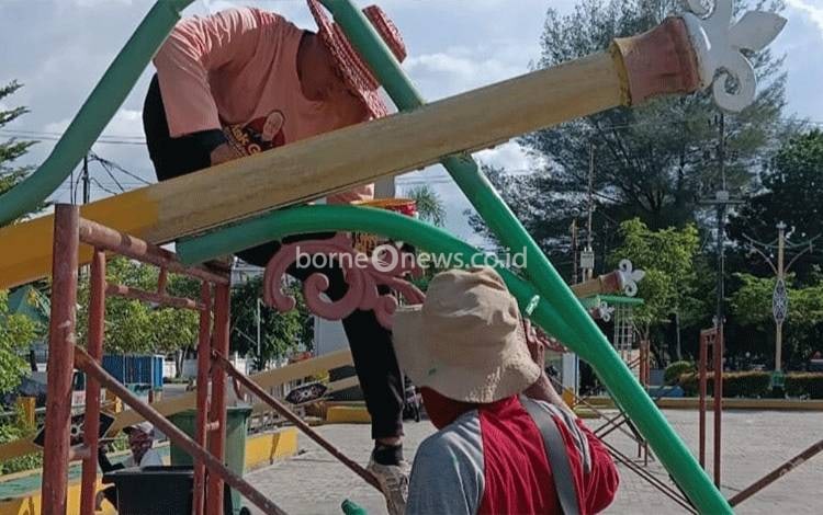 Pemko Palangka Raya Perbaharui Fasilitas Taman Pasuk Kameloh