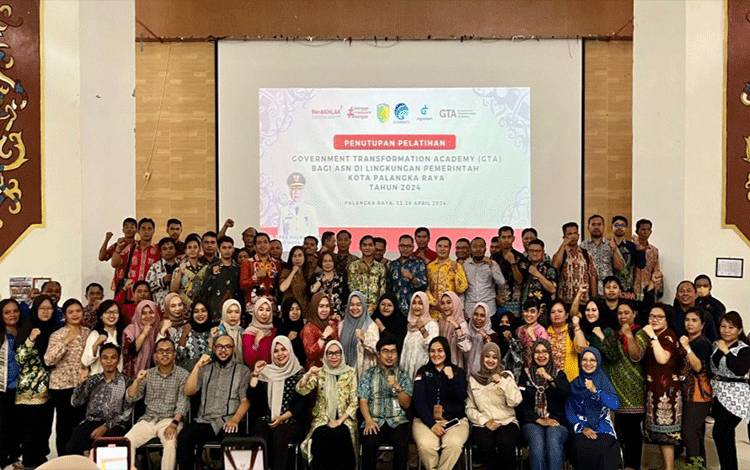 92 ASN Pemko Palangka Raya Lulus Pelatihan GTA dengan 3 Program