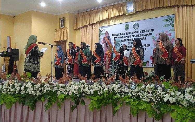 15 Bunda PAUD Kecamatan, Desa dan Kelurahan di Sukamara Dikukuhkan