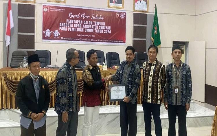 KPU Seruyan Tetapkan Perolehan Kursi dan Calon Terpilih DPRD