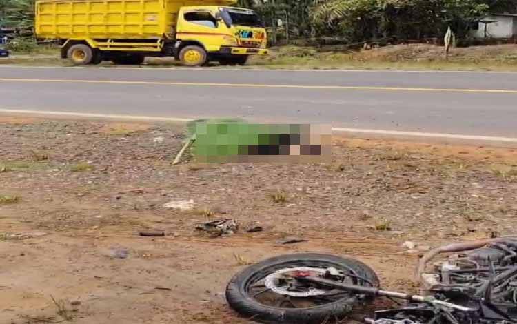 Tabrakan Truk CPO Vs Motor di Sampit, Satu Orang Tewas