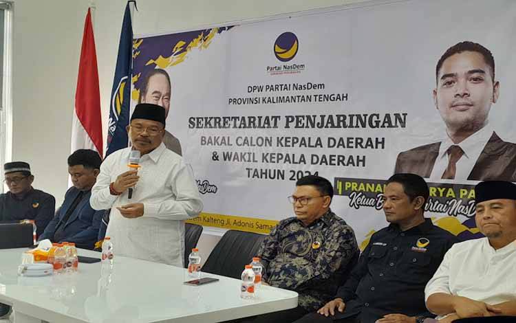 Sekda Nuryakin Juga Daftar Lewat NasDem untuk Maju Calon Gubernur Kalteng 2024