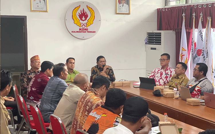 KONI Kalteng Rakor Persiapan Atlet untuk PON dan Transpransi Anggaran
