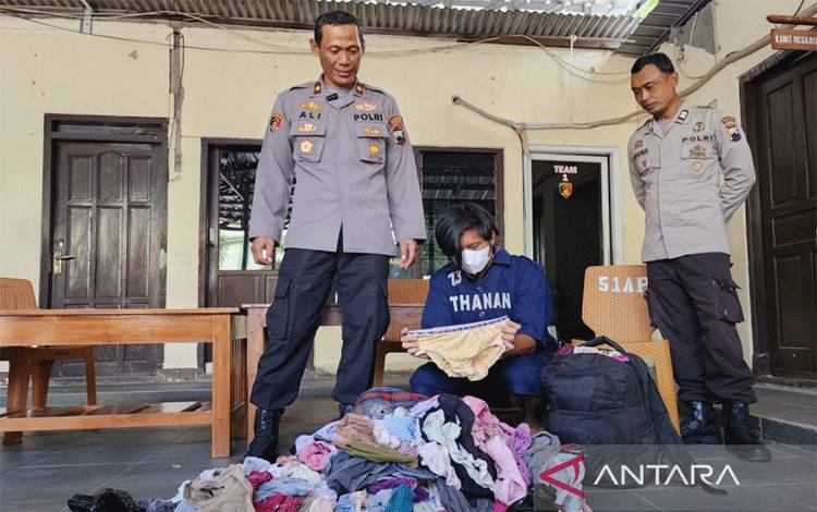 Polisi Amankan Pemuda Pencuri Ratusan Celana Dalam Wanita