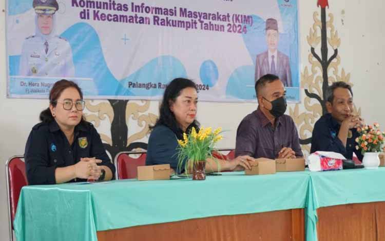 Sosialisasi KIM di Kecamatan Rakumpit, Palangka Raya. (FOTO: HUMAS)
